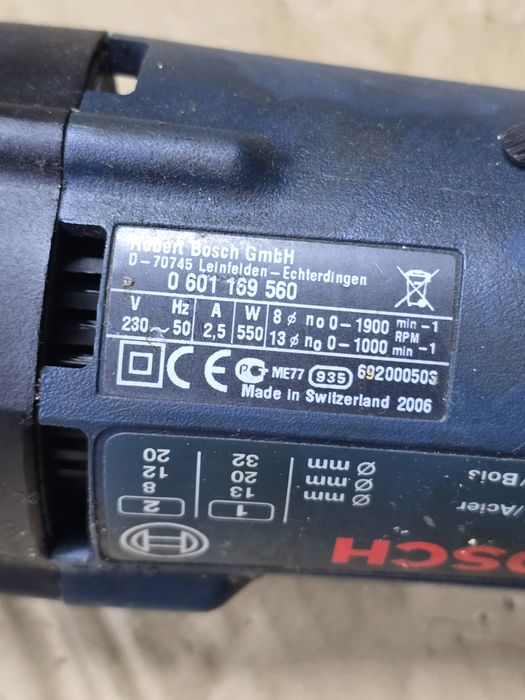 Wiertarka elektryczna Bosch 550 W