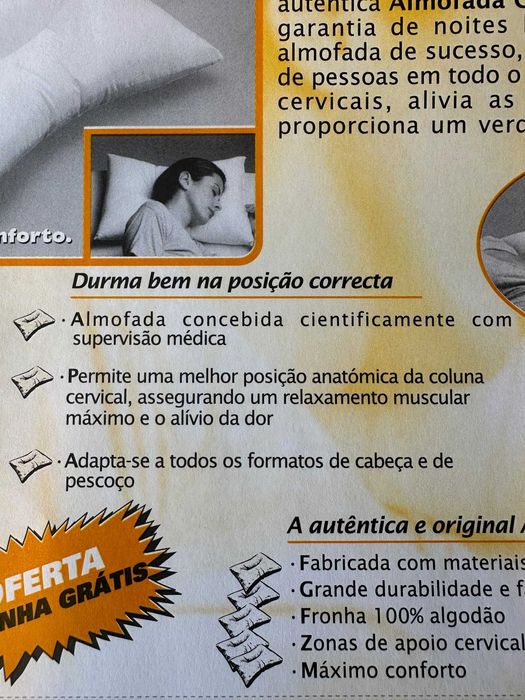 Almofadas Nusku Garantia Sono e Saúde Cervical - 3 unid inclui fronha
