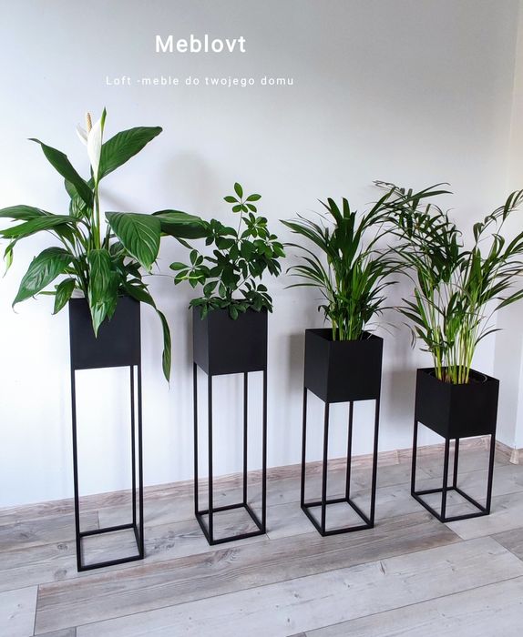 Kwietnik metalowy loft