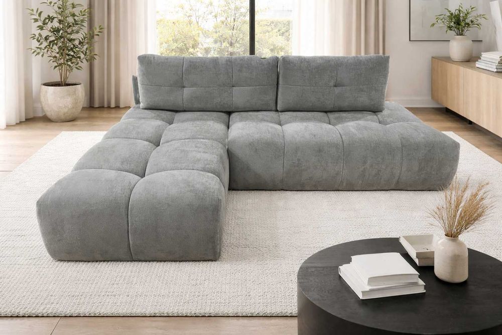 Nowoczesny Narożnik NUVELLO 253 cm – Funkcja Spania | Ekspozycja