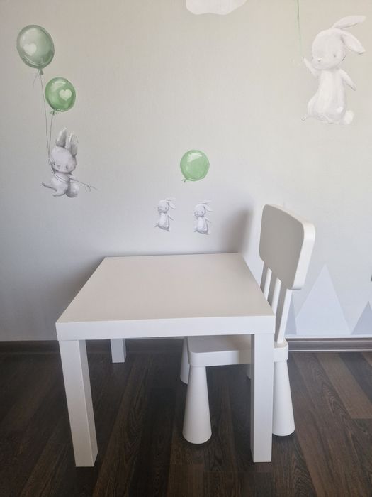 Stolik i krzesła mamut ikea