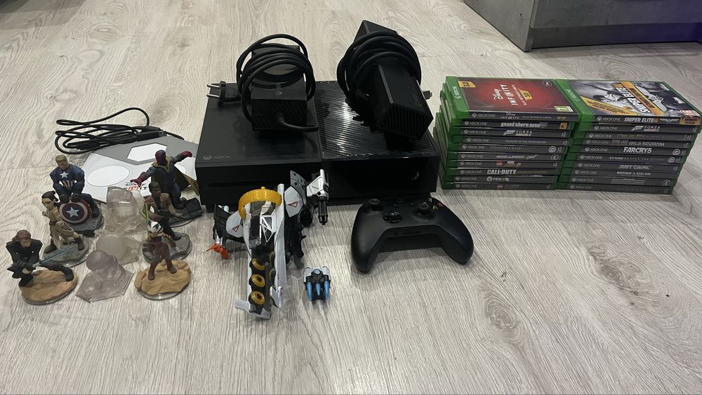 Konsola Xbox one+kinect+pad+20 gier