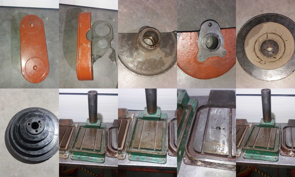 Korba wałek zębatka Wiertarki ws15 przekładnia klin nakrętka zabierak.