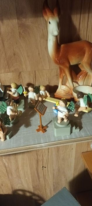 Figurki ręcznie wykonane Kuhn &Wendt Erzgebirge aniołki