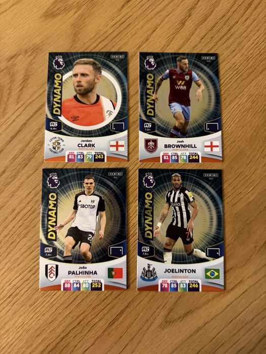 Karty panini Premier League 2024. Dynamo