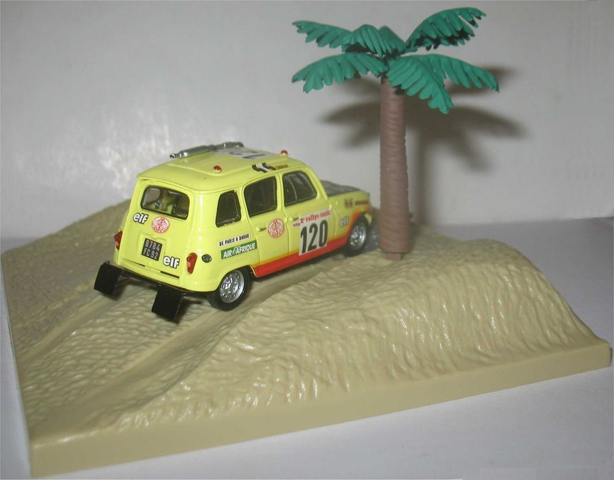 M6/Norev - Renault 4 Sinpar - 3º Dakar 1980 - Claude Marreau (diorama)