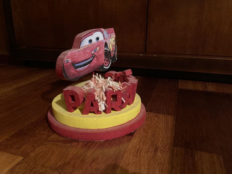 Faísca McQueen e Mickey - decoração Disney bolo aniversário