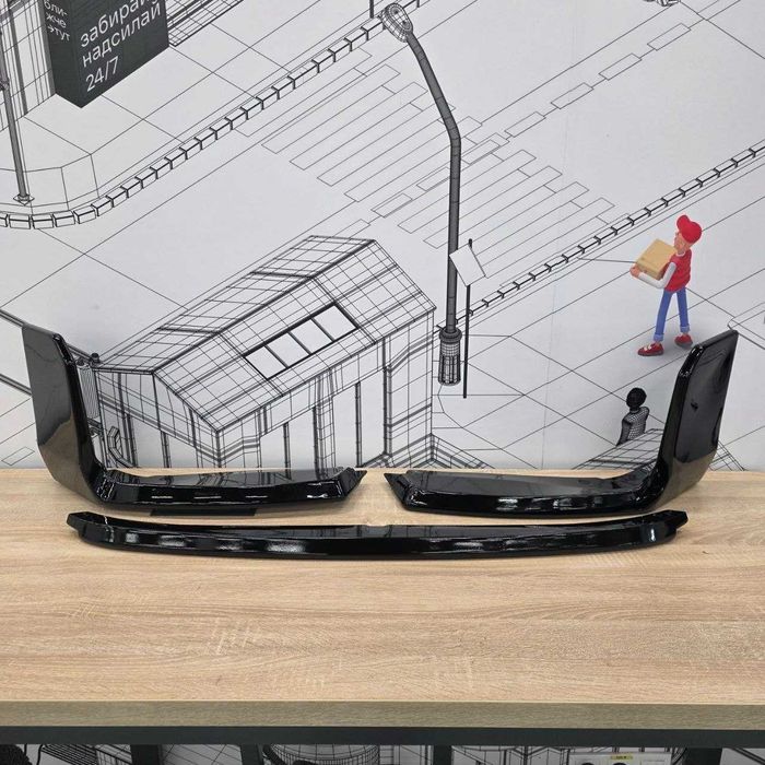 Сплиттер на  BMW M2 G87 (2023–2025) диффузор спойлер губа пороги обвес зеркала cплітер