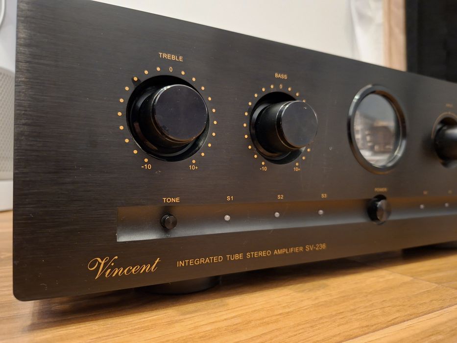 Vincent SV-236 MK wzmacniacz stereo czarny , hybryda z lampą 2x150W