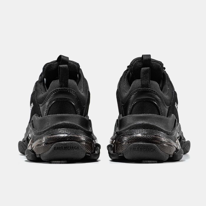 Чоловічі кросівки Balenciaga Triple S "Black" Розміри 40-45