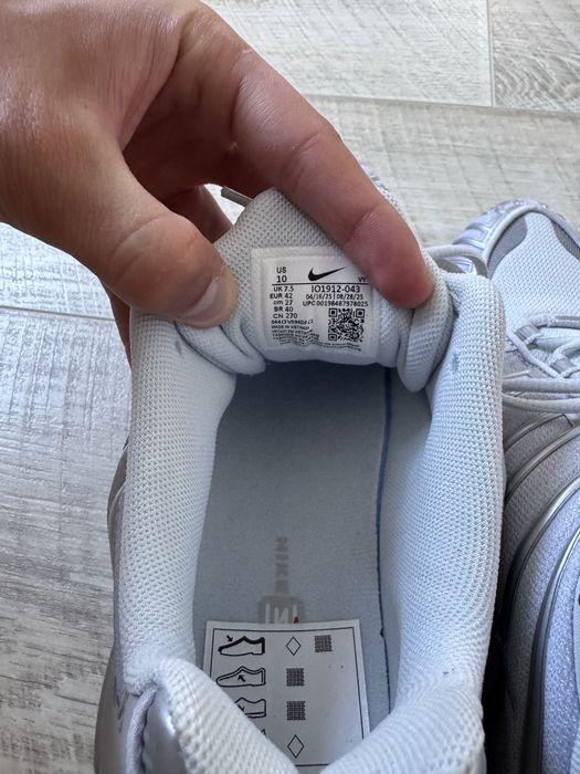 ОРИГІНАЛ Nike shox TL  pule platinum/metalic silver чоловічі кросівки найк шокс тн tn dn r2 95 90
