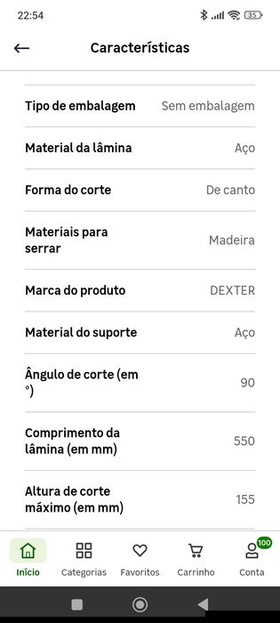 Máquina de esquadria manual dexter