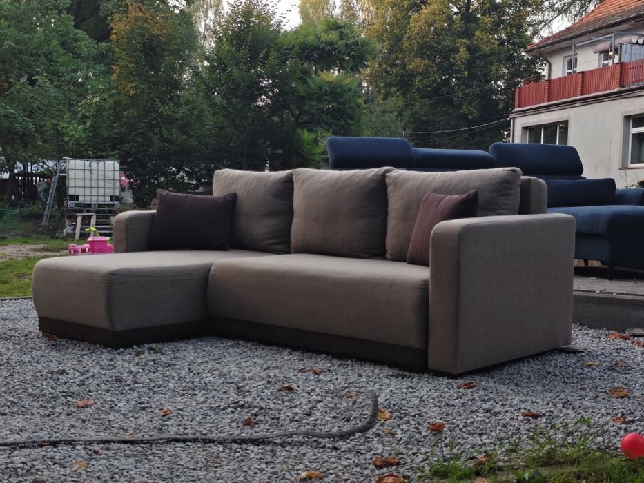 OUTLET Kanapa Sofa Rozkładana Łożko NAROŻNIK Transport Wniesienie GRATIS
