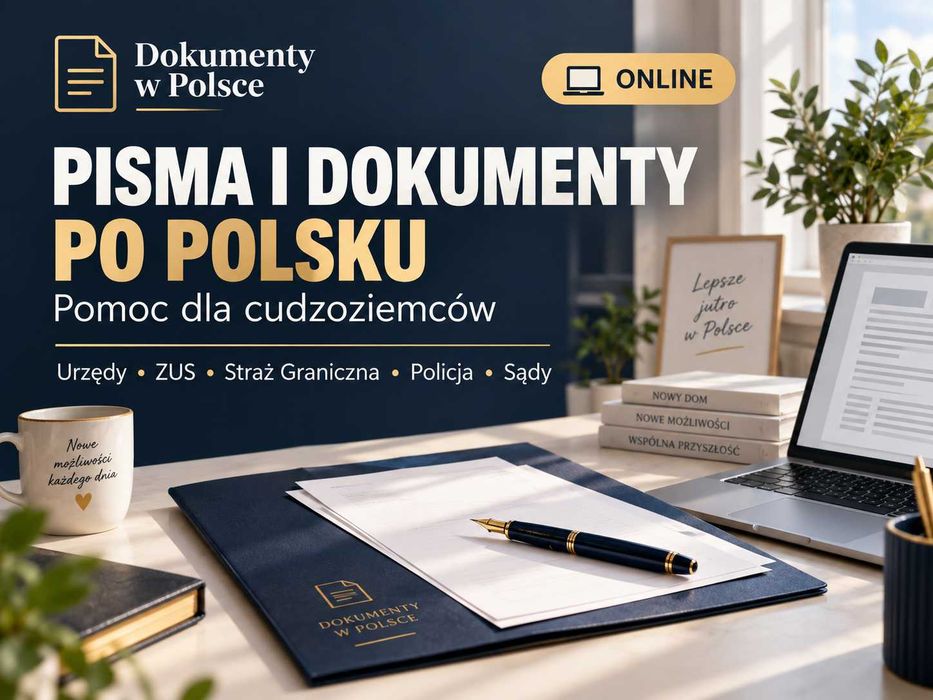 Pomoc w pisaniu pism i dokumentów – urzędy, ZUS, sąd
