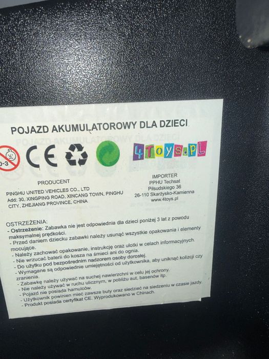 Samochód dziecięcy 2-osobowy