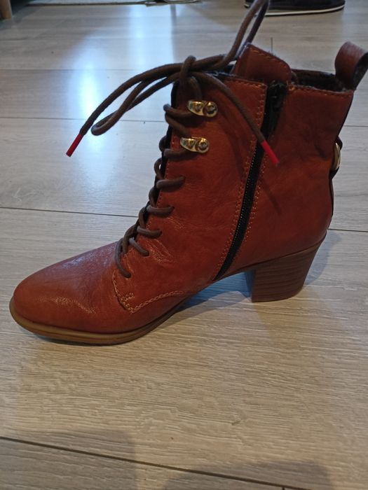 Brązowe botki Riekier