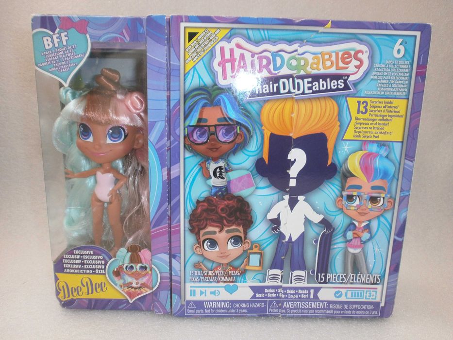 Оригинальные куклы Hairdorables новые в коробке, Kali, Dee Dee, Max
