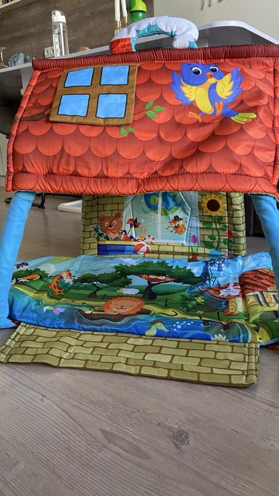 Терміново!! Розвиваючий коврик-хатинка, ігровий коврик з наметом