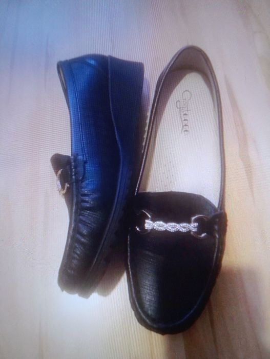 Buty damskie mokasynki 40 na klinie