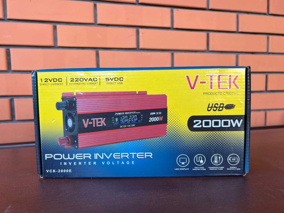 Инвертор Преобразователь Перетворювач напруги Інвертор 12 2000 вт ОПТ