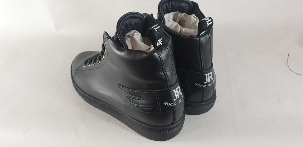 JOHN RICHMOND Skórzane sneakersy wysokie r.38