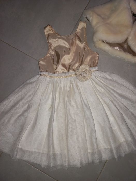 Святковий комплект сукня H&M+хутряне болеро 4-6років