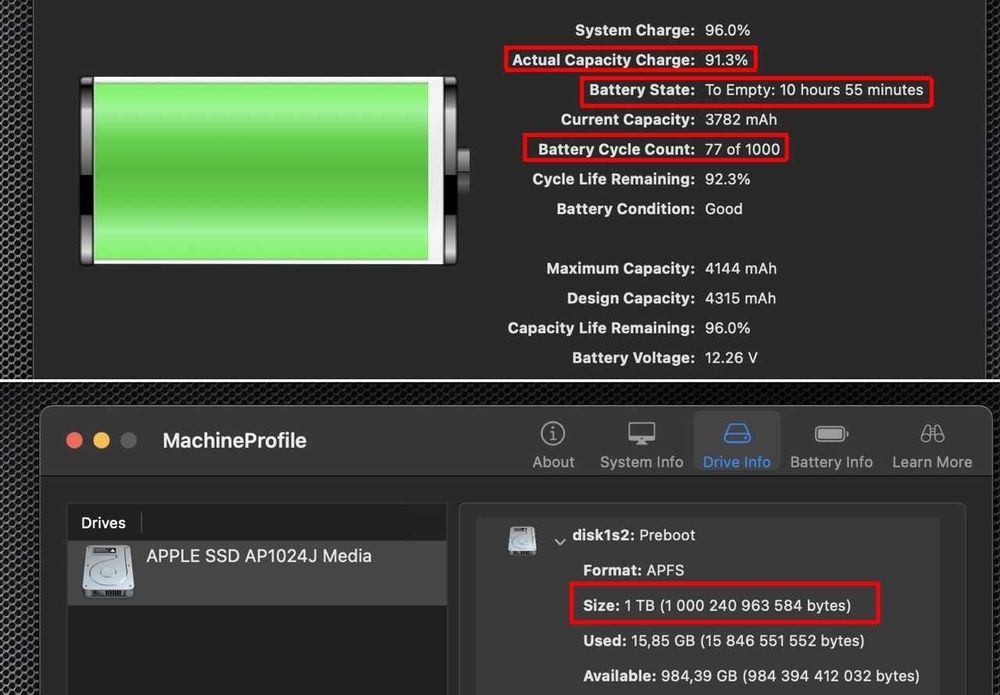 MacBook Pro 13 A1706 TouchBar Intel i7 - 16Gb - 1TB SSD