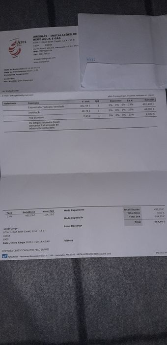 Esquentador Vulcano ventilado