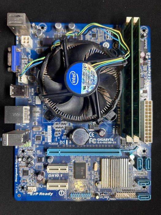 Комплект Socket 1155: Xeon E3-1220 + 8GB DDR3 + Gigabyte GA-H61M-S1