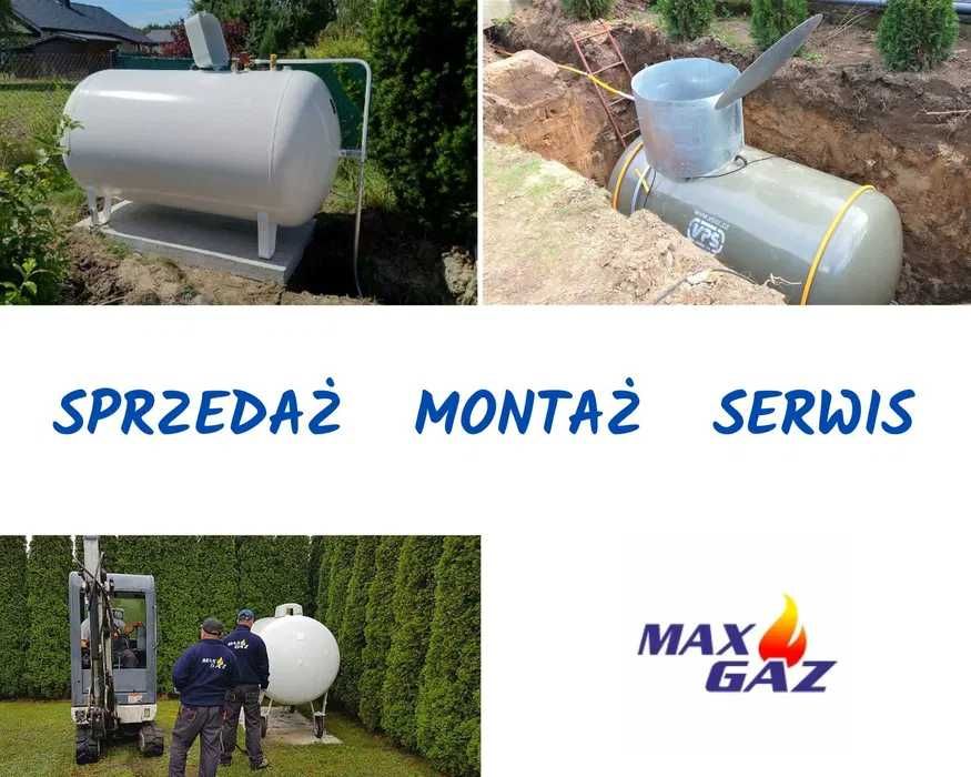 ZBIORNIK gaz propan, butla 2700, 4850 montaż, serwis, przegląd, lpg