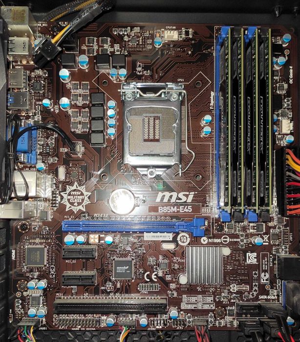 Komputer PC MSI B85M-E45 - 16GB RAM DDR3 - na części