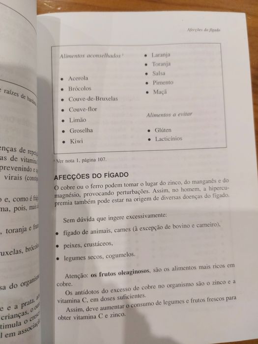 Livro sobre alimentação