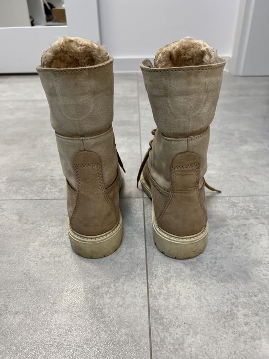 Skórzane Zimowe buty z regulowaną wysokością