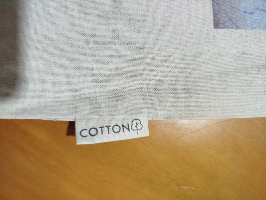 Saco Tote de algodão beje
