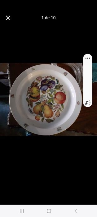 Fruteira  ou Prato  porcelana de Sacavém