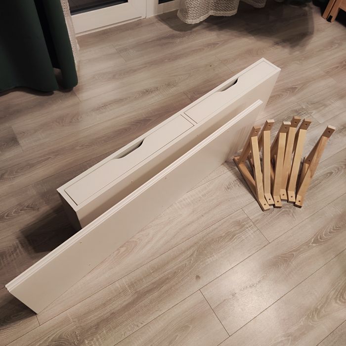 EKBY ALEX | Półka z szufladami, półka, wsporniki drewniane
Półka z sz