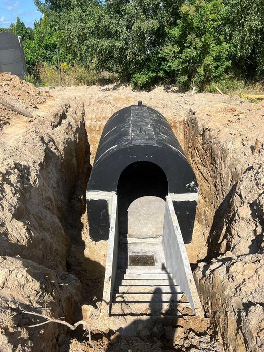 Szambo jedno i dwukomorowe 12 m³ – beton B30, transport HDS