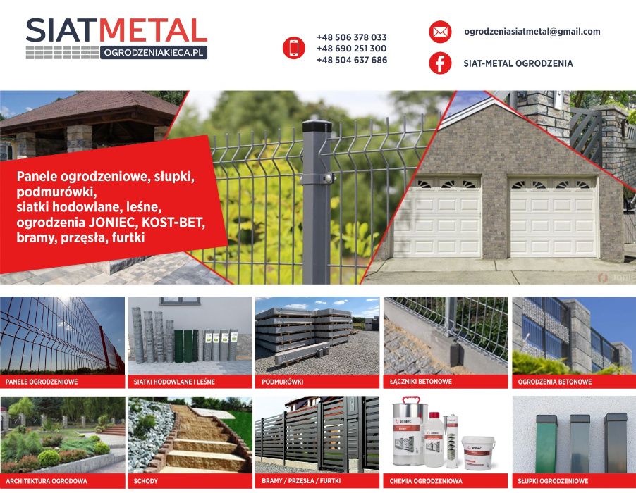 Podmurówka URANOS 20cm pełna 20x248x5.5 SIAT-METAL OGRODZENIA