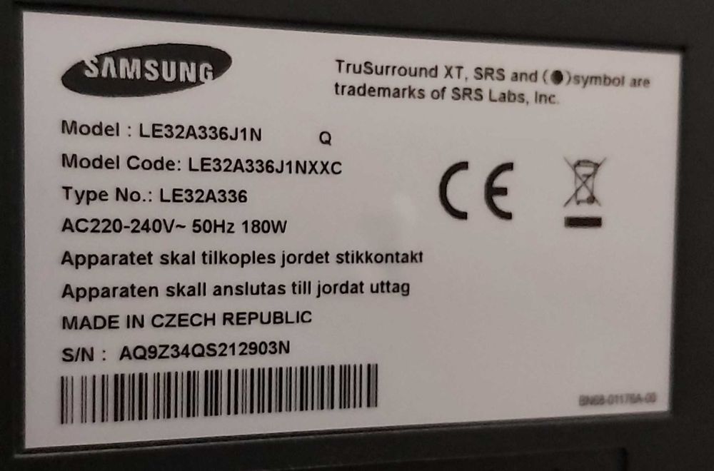 TV/Monitor 32" (82cm) SAMSUNG