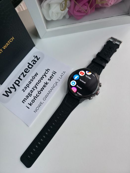 Smartwatch męski HK19 5G – Android 9.0, działa jak telefon, nowy
