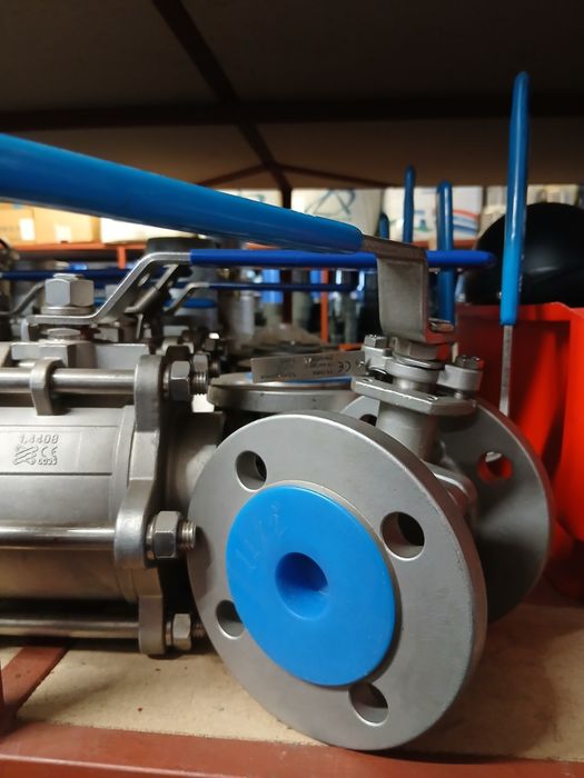 Zawór kulowy DN40 PN16 1.4408 ASKO-TECH – kołnierzowy