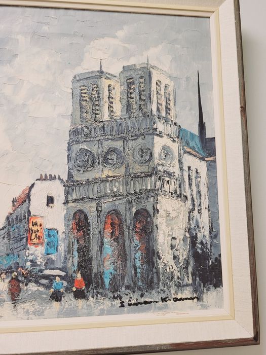 Obraz Olejny Paryż Notre Dame – Simon Kramer (54x46 cm)