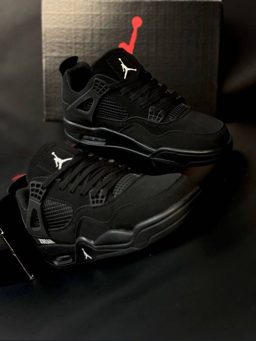 Nike Air Retro Jordan 4 black cat кроссовки Джордан 4