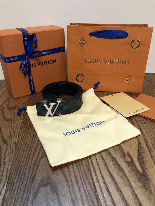 Pasek LOUIS VUITTON 80-125cm skora canvas i naturalna nr seryjny ebene