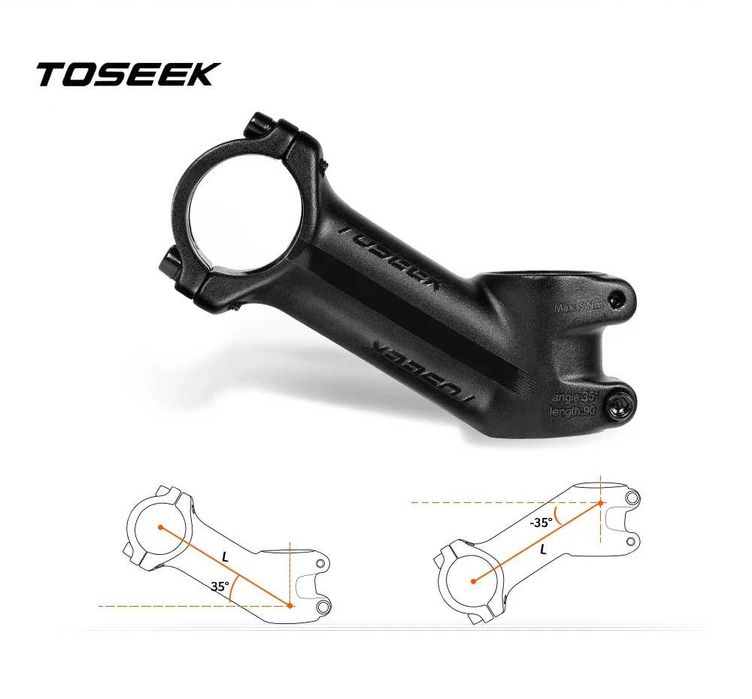 Вынос руля велосипеда TOSEEK (35 градусов, 100 мм)