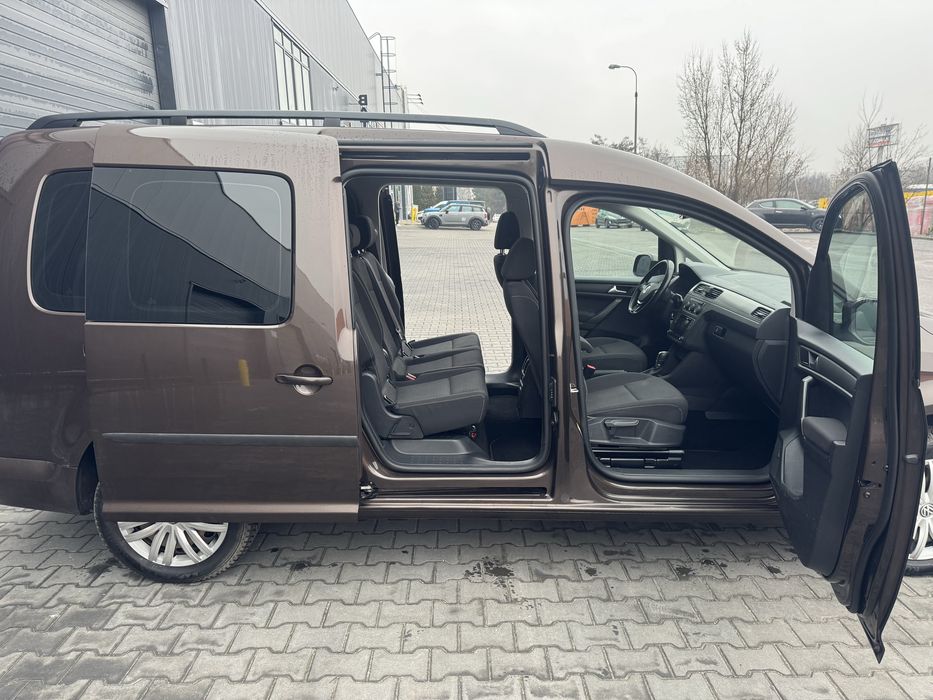 VW Caddy 150km automat DSG maxi 7 osób salon PL Long 2.0TDI