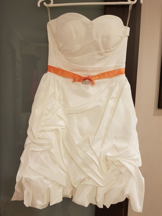 Krótka suknia ślubna rozm 36