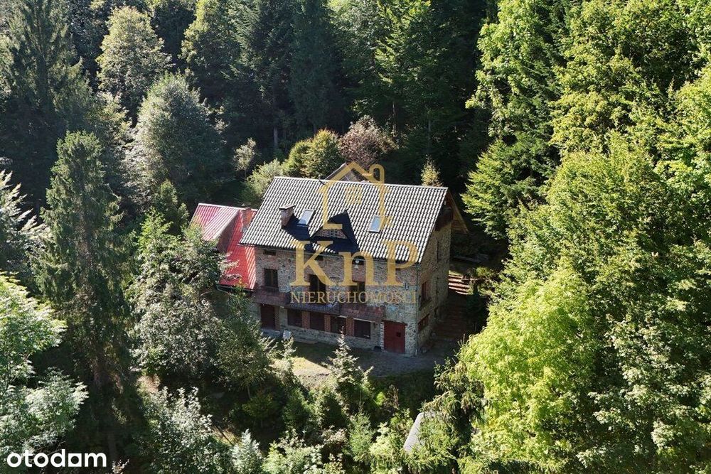 Baszta w Grzechyni, kamienny dom z własnym lasem w rejonie Babiej Góry