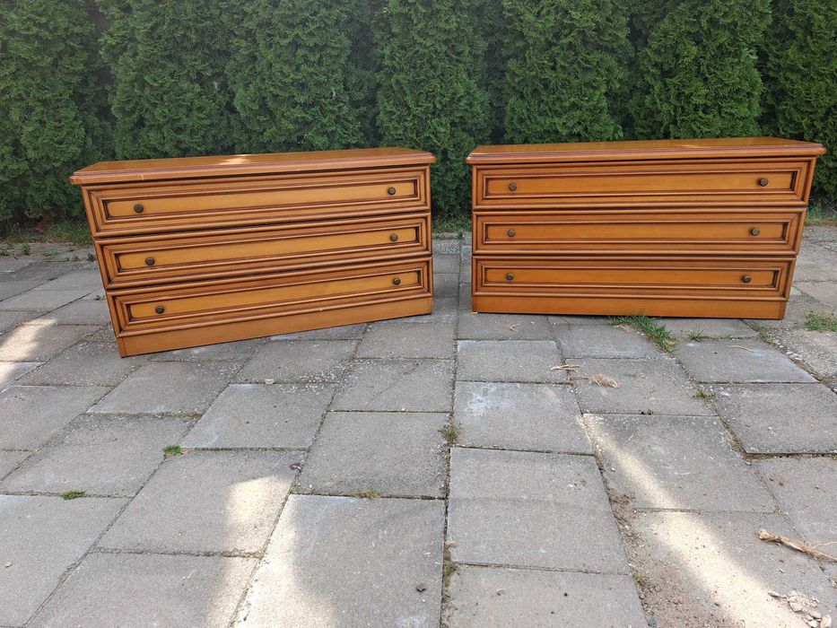 2 komody jasny orzech