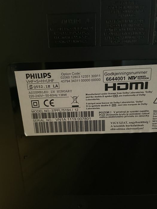 Tv philips 37 cali Ambilight